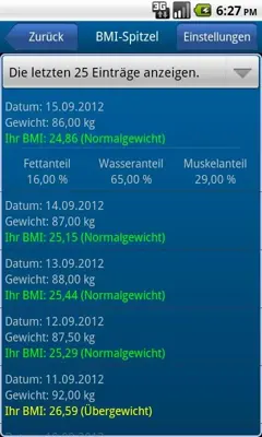 BMI-Spy android App screenshot 0